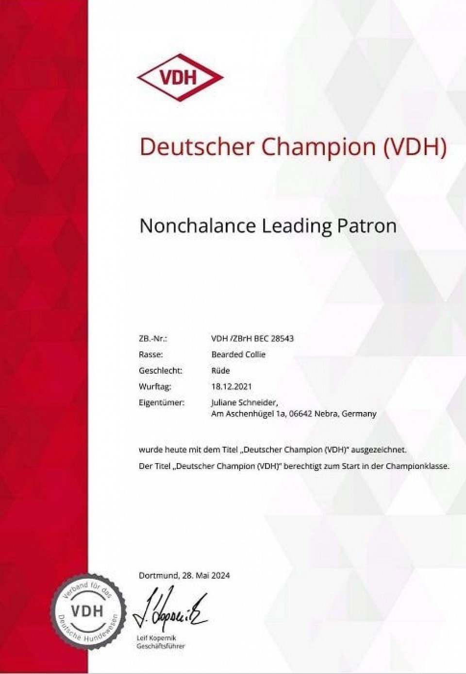 Deutscher Champion 2024